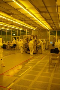 Movimentazione all'interno della clean room